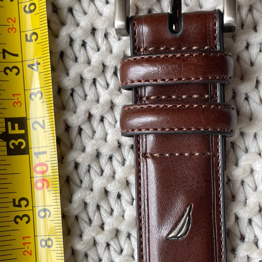Nautica brown leather belt